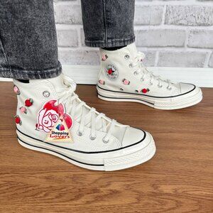 ❤️Converse Chuck 70 Hi Valentine 3D Roses Sz 8 Women Shoes Heart Sneaker A10637C